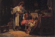 Frederick Arthur Bridgman A Challenging Moment. oil painting artist